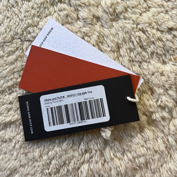 Misha & Puff Dune Blush Pink Wool Skating Skirt Handmade 3-4y Mini Skort Bloomer - Picture 12 of 12